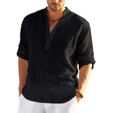 Casual Linen Shirt Short Sleeve