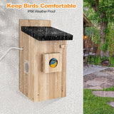 Smart Bird House With Camera,3MP Birdhouse Camera For Outdoors, Auto Capture Bird Videos & Motion Detection, Watch Bird Nesting & Hatching In Real Time,DIY Ideal Gift