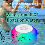 Waterproof Shower speaker Bluetooth Bathroom FM Radio RGB 5W TWS Bluetooth speakers box with Microphone Folat on Water/Pool/Bath - WAYLO-BARGAINS