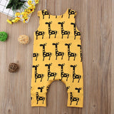 Charming Giraffe-Print Sleeveless Jumpsuit - WAYLO-BARGAINS