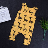 Charming Giraffe-Print Sleeveless Jumpsuit - WAYLO-BARGAINS