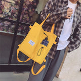 Harajuku Canvas Tote Bags - WAYLO-BARGAINS