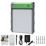 Automatic Chicken Coop Door Solar Powered Aluminum Alloy Chicken Door with Timer / Light Sensor / Remote Control / Manual Mode - WAYLO-BARGAINS