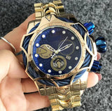 Golden Waterproof Quartz Luxury  Watch