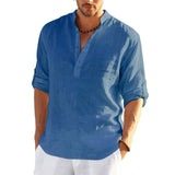 Casual Linen Shirt Short Sleeve