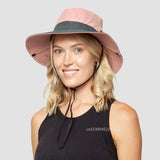 Ponytail Summer Sun Hat Wide Brim UV Protection Bucket Cap