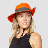 Ponytail Summer Sun Hat Wide Brim UV Protection Bucket Cap